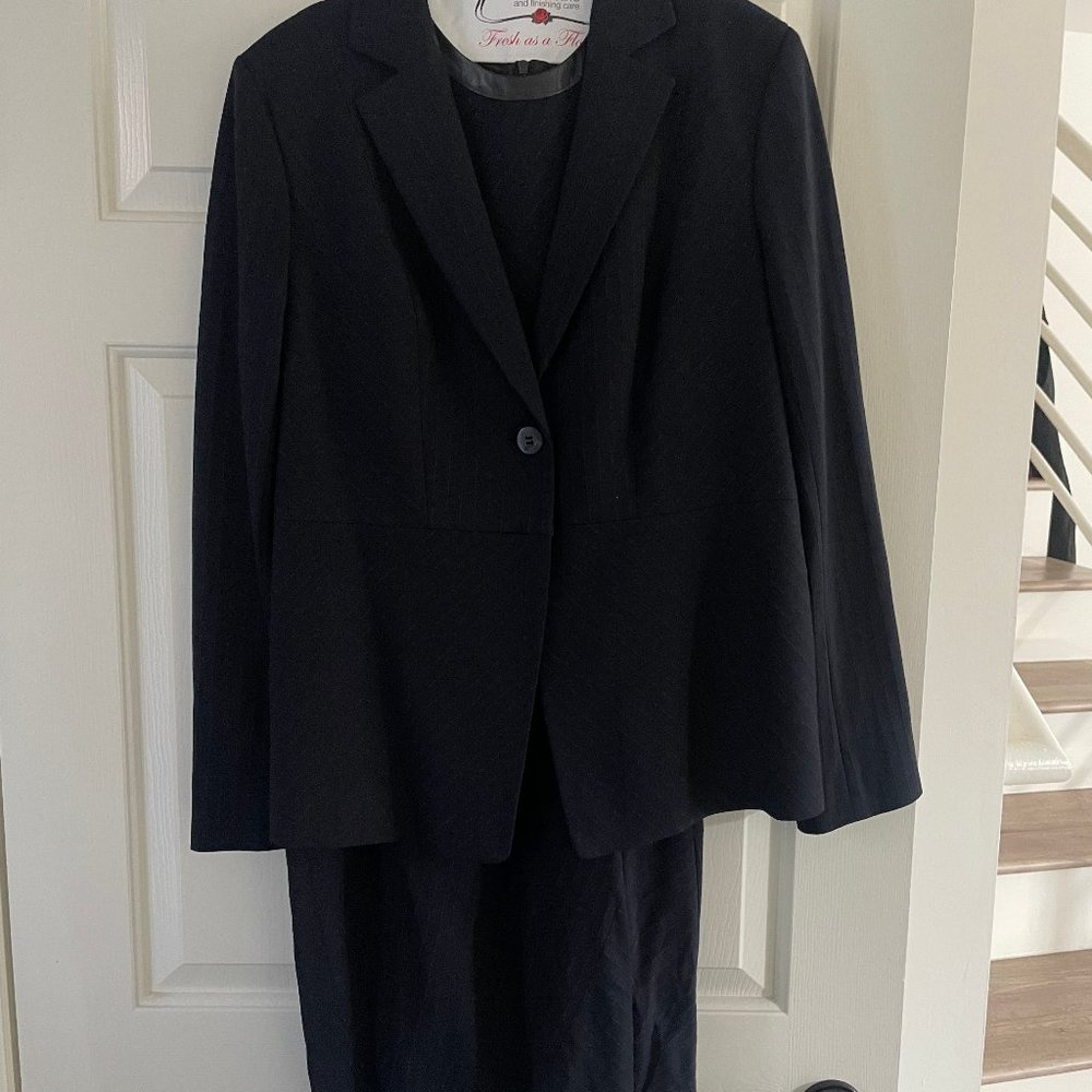 Classique Entier Pinstripe Sheath Dress with Blazer Size 14